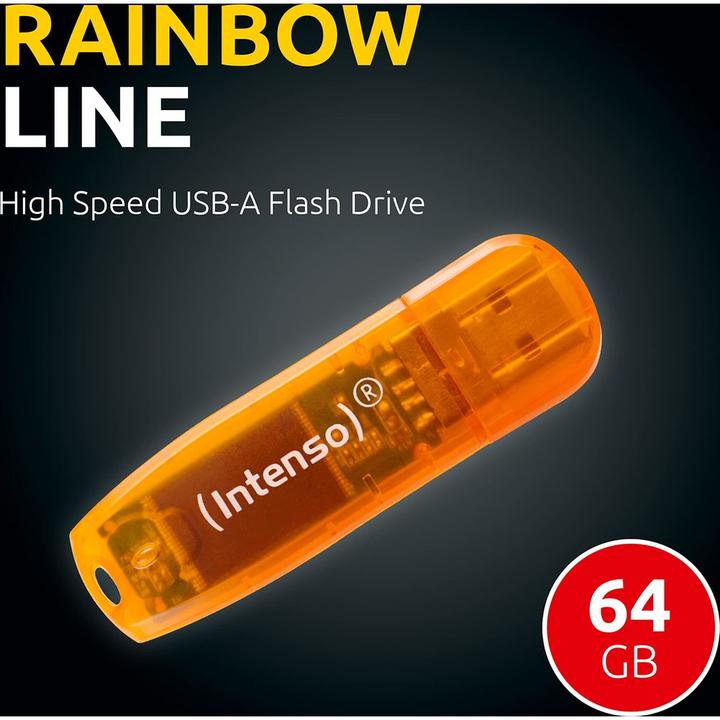 Actual product image Intenso Rainbow Line (64 GB, USB-A)
