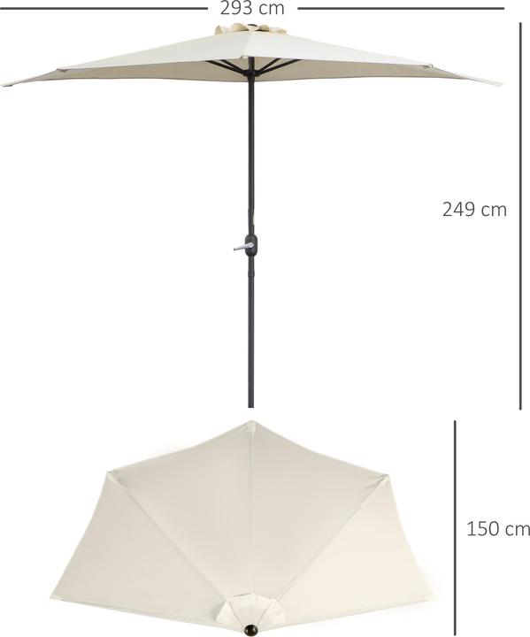 Immagine prodotto Outsunny Parasole (1.50 m)