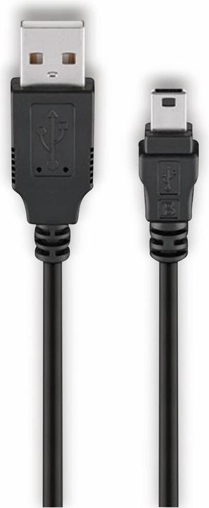 Cavo USB 2.0 Goobay 50768 Alta Velocità 3 Metri - Nero, Connettori Tipo A E Mini B