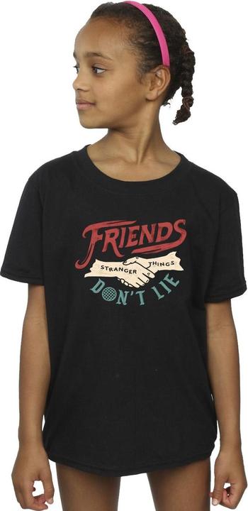 Produktbild Netflix Stranger Things Friends Don't Lie Hands TShirt Mädchen (140, 146)