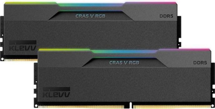 Produktbild Klevv 32GB (16GBx2) CRAS V DDR5 6000MHz Black Kit (2 x 16GB, 6000 MHz, DDR5-RAM, DIMM)
