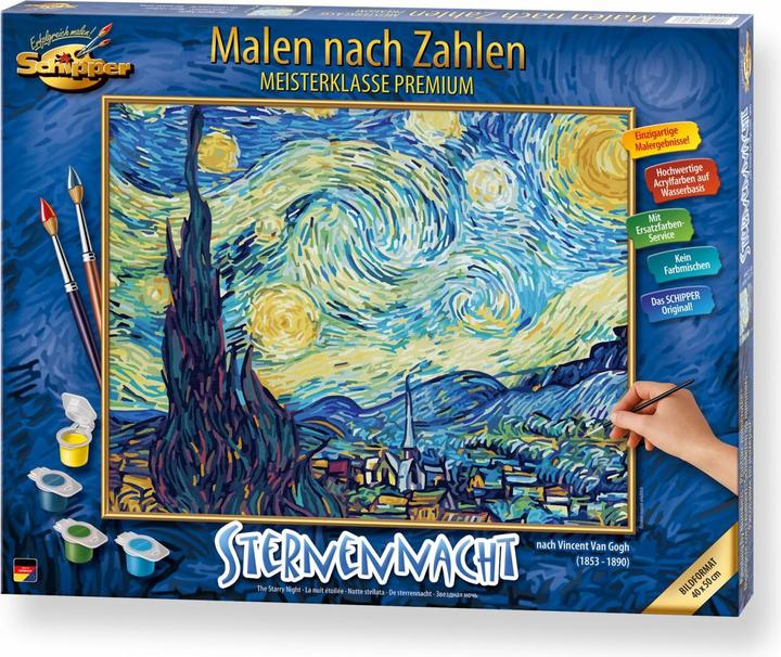 Productafbeelding Schipper Schilderijenset Schilderen op nummer Sterrennacht