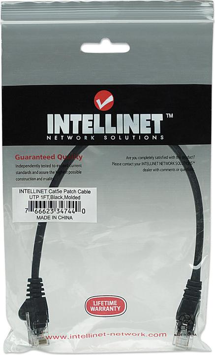 Productafbeelding Intellinet Patchkabel (U/UTP, CAT5e, 0.25 m)
