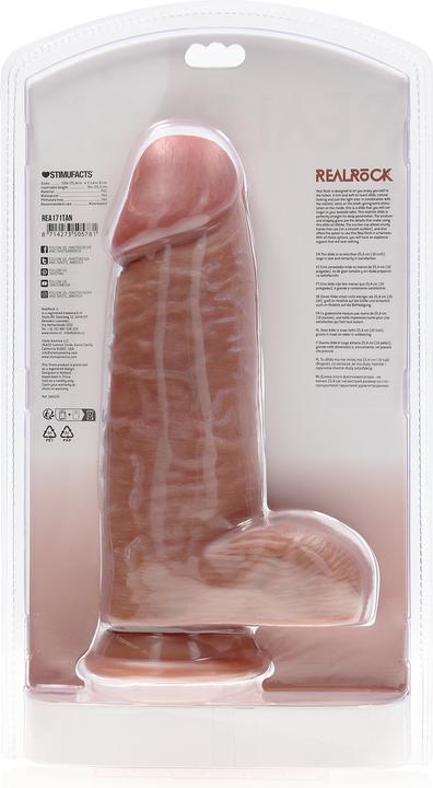 Image du produit RealRock Extra Thick Straight with Balls 10 / 25,4 cm - Tan