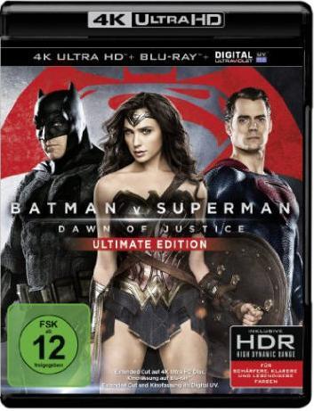 Image du produit Batman v Superman : Dawn of Justice - 4K Ultimate Edition (Blu-ray 4k, 2015, Allemand, Français)