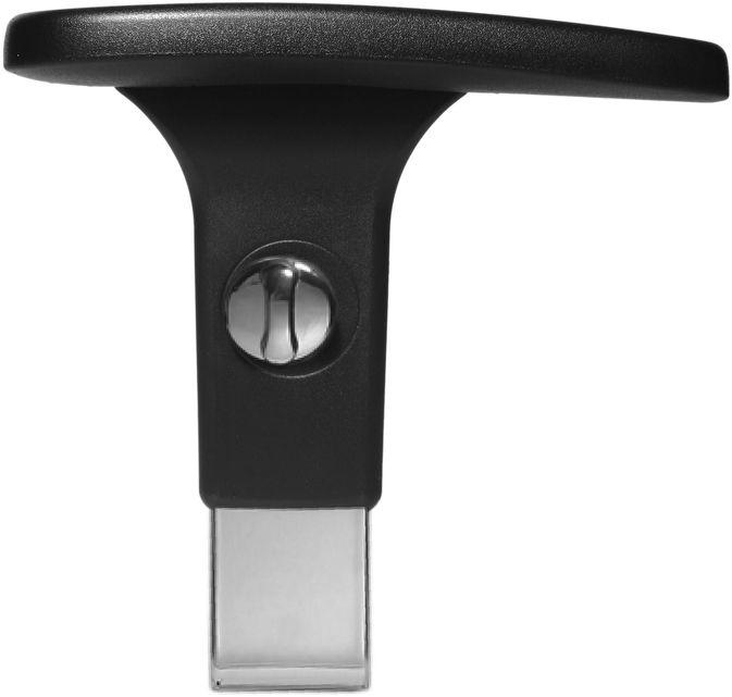 Produktbild Topstar Armlehnen, höhenverstellbar, verchromter Holm, schwarz
