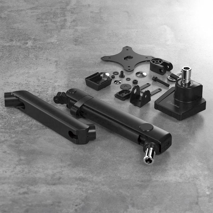 Produktbild Silverstone SST-ARM13- Single LCD LED Monitor Arm with mechanical spring design, adjustable, 90° Rot (Tisch, 32.01")