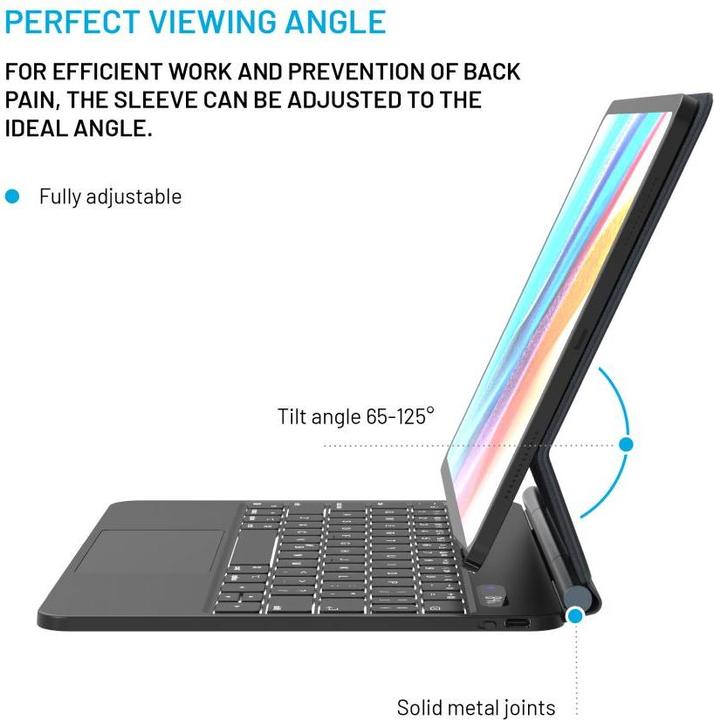 Actual product image Fixed Typee for Apple iPad Pro 11" M4 2024, EN, black (Eng. Int.)