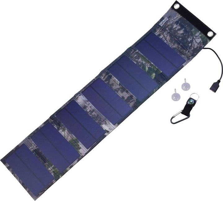 Actual product image Sunen PowerNeed Solar Charger 9W, camouflage (9 W)