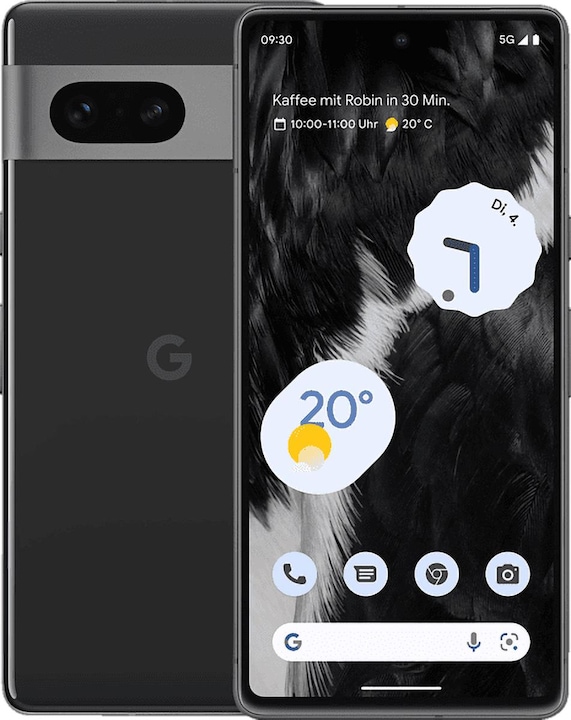 Google Pixel 7 (256 GB, Obsidian, 6.30", SIM + eSIM, 50 Mpx, 5G)