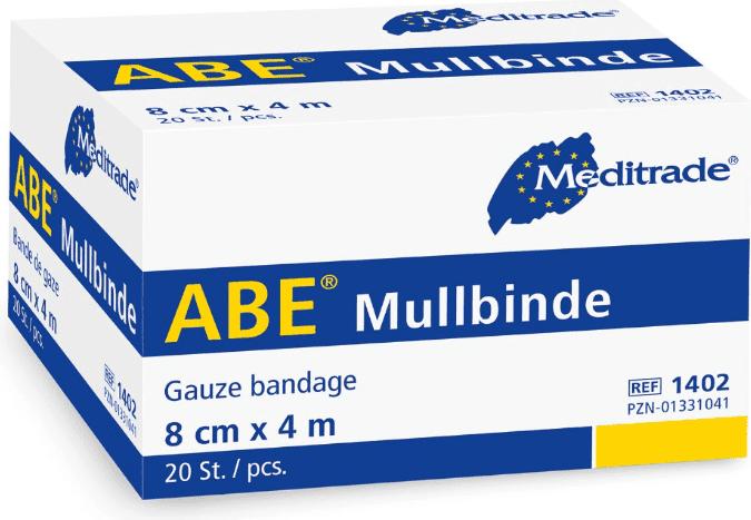 Energie-Label Meditrade ABE® Mullbinde - 20 Stück - 6 cm x 4 m