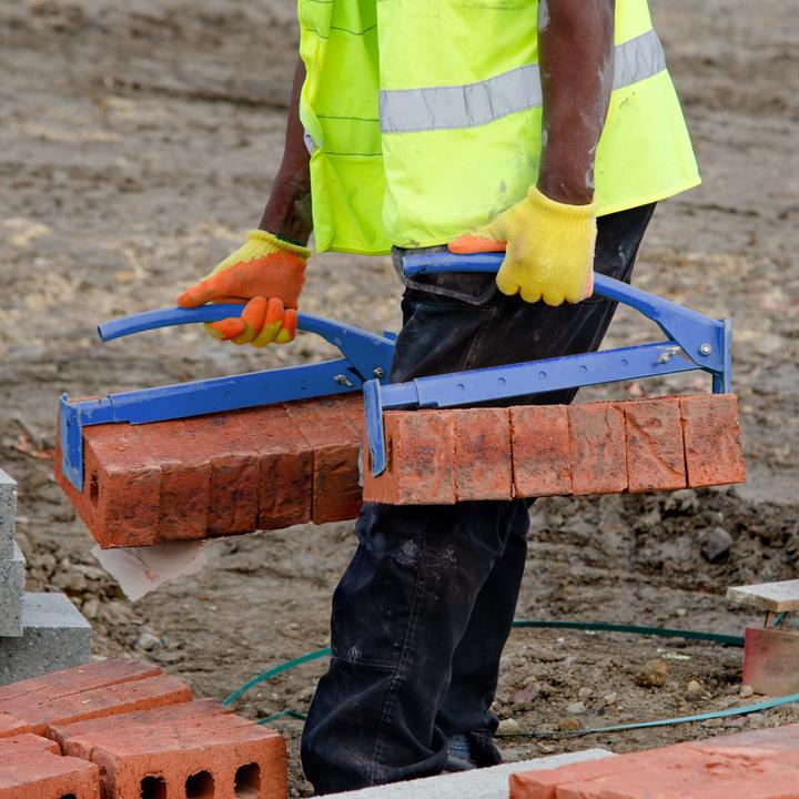 Produktbild Wiltec Ziegelzange 425-700mm Steinheber Klinkerträger Steinzange Steingreifer (700 mm)