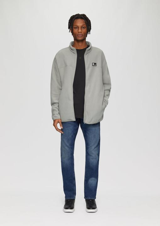 Produktbild S.Oliver Sweatshirt Jacke Fleecejacke mit Stehkragen (S)