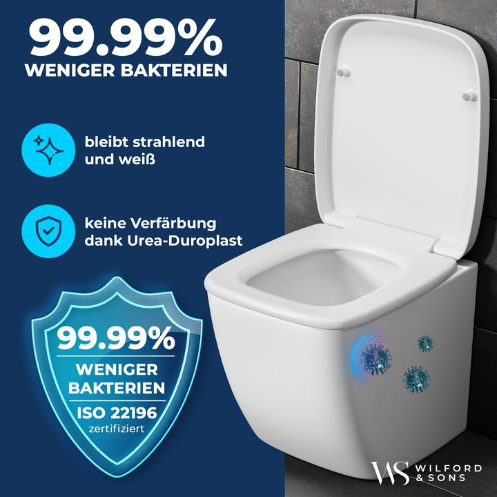 Produktbild Wilford & Sons Toilettensitz mit Soft-Close-Mechanismus (Rectangular Shape)