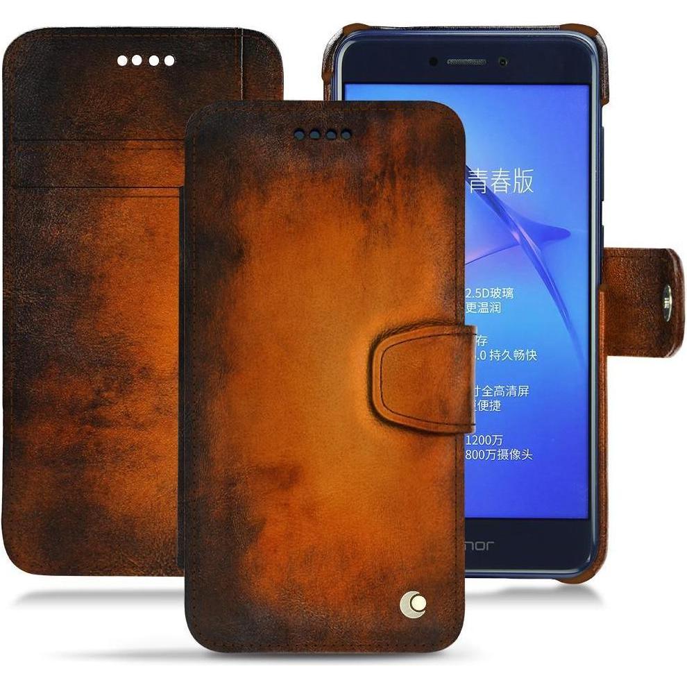 Thumbnail - Noreve Lederschutzhülle Wallet (Huawei P8 Lite (2017)), Smartphone Hülle, Violett