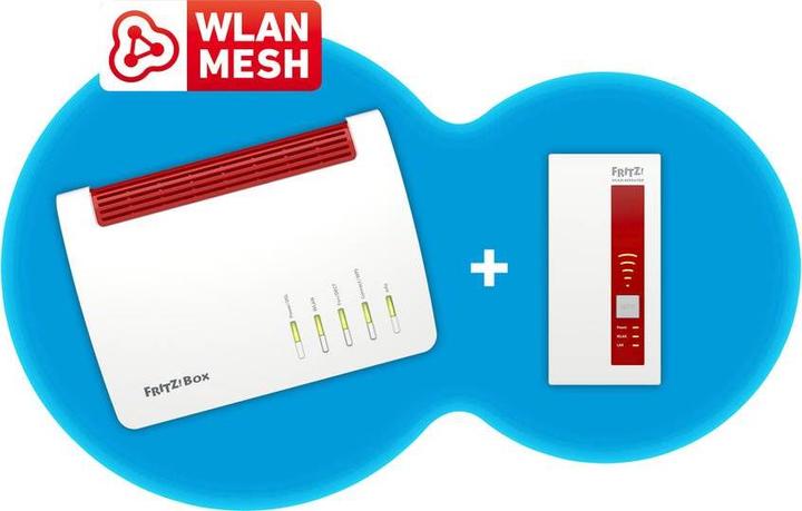 Produktbild AVM FRITZ!Mesh Bundle: Box 7590 + Repeater 1750E DE-Version