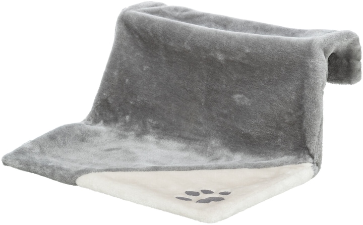 Immagine prodotto Trixie Letto a radiatori, peluche, 45 × 24 × 31 cm, grigio/grigio chiaro (Gatto)