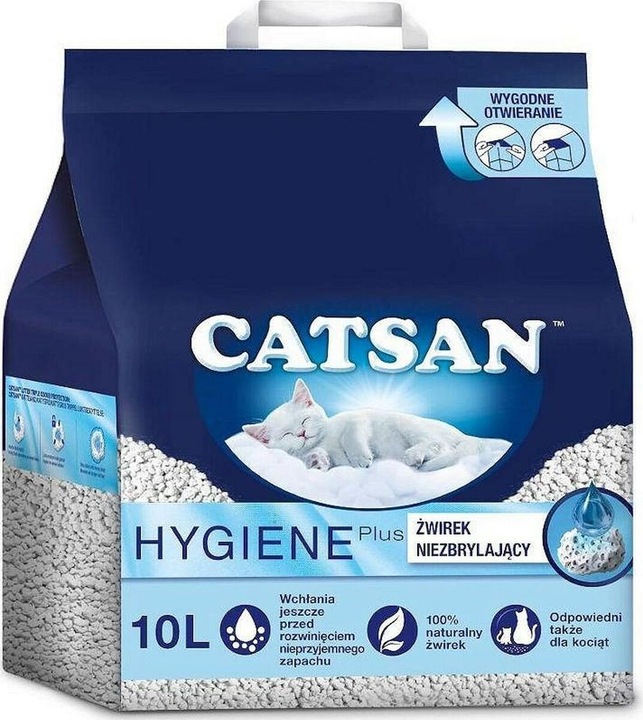 Immagine prodotto Catsan Hygiene Plus (Non agglomerante, Biodegradabile, Neutralizzante, 4.82 kg)