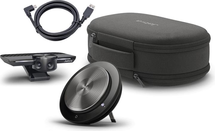 Actual product image Jabra PanaCast Meet Anywhere (Speak 750 MS, 1 m long USB-A to -C cable, travel pouch)