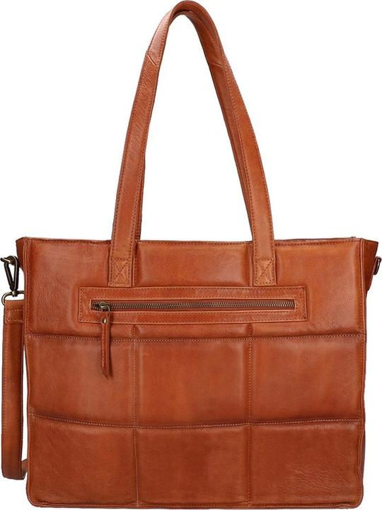 Actual product image Dimagini Dames Laptoptas / Werktas / Aktetas - Gotta - Cognac - 15 inch (15")