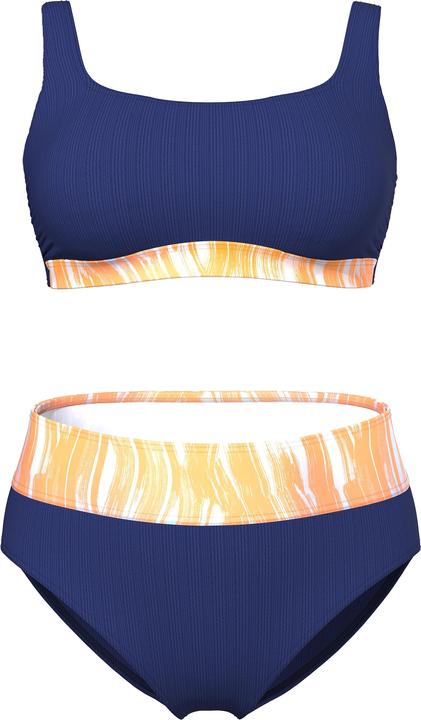 Produktbild Ulla Popken Bikini, Wellen, Softcups, Träger verstellbar, High Waist (50, 52)