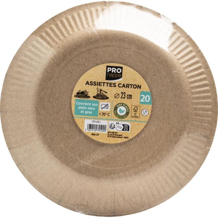 Produktbild PROnappe 20 Pappteller Ø 23,0 cm (20x)