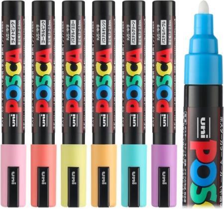 Actual product image Posca Felt-tip pen PC-5M Set of 7