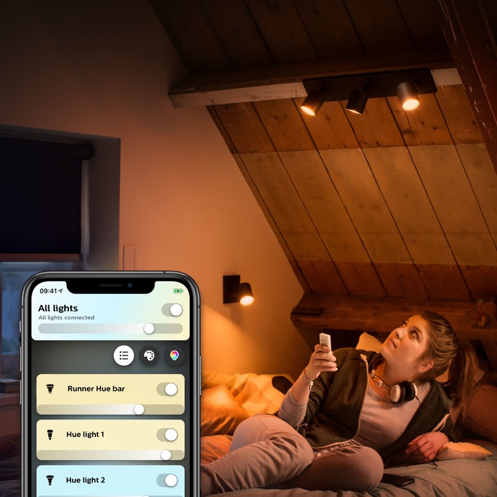 Immagine prodotto Philips Hue Runner incl. interruttore dimmer (1050 lm, GU10)