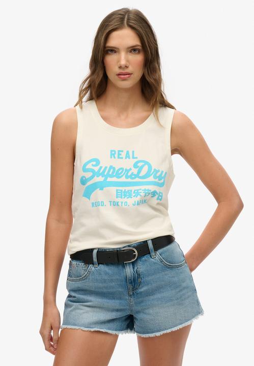 Immagine prodotto Superdry Neonfarbenes Oberteil mit Vintage Logo und Rundhalsausschnitt (12XL)