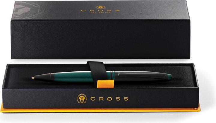 Productafbeelding Cross Balpen Kruis Calais matgroene houder, zwarte dop in geschenkverpakking (Matgroen, 1 x)