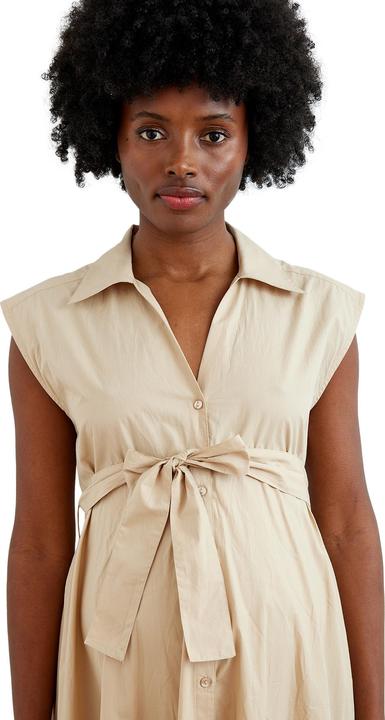 Image du produit Vertbaudet Langes Baumwollkleid mit Bindegürtel für Schwangerschaft und Stillzeit (34)