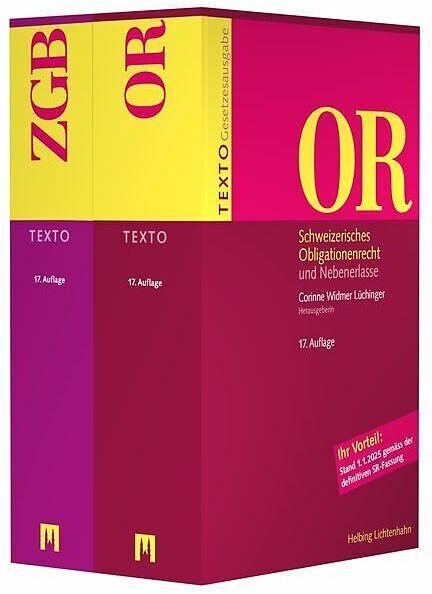 TEXTO Kombipaket ZGB, OR (Deutsch, Zeno Raveane, Corinne Widmer Lüchinger, Andrea Büchler, 2025)