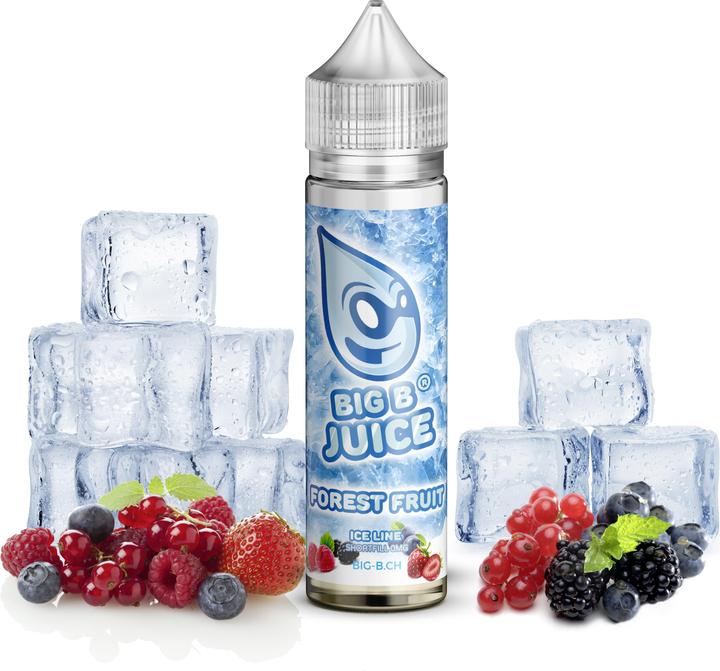 Big B Juice E-liquide ICE Line, Forest Fruit 50ml 'Shortfill (Cranberry, Framboise, Mûres, Myrtille, Myrtille, Myrtille)