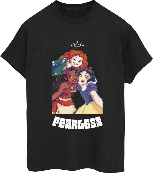 Actual product image Disney Womens/Ladies Princess Fearless Cotton Boyfriend T-Shirt (M)