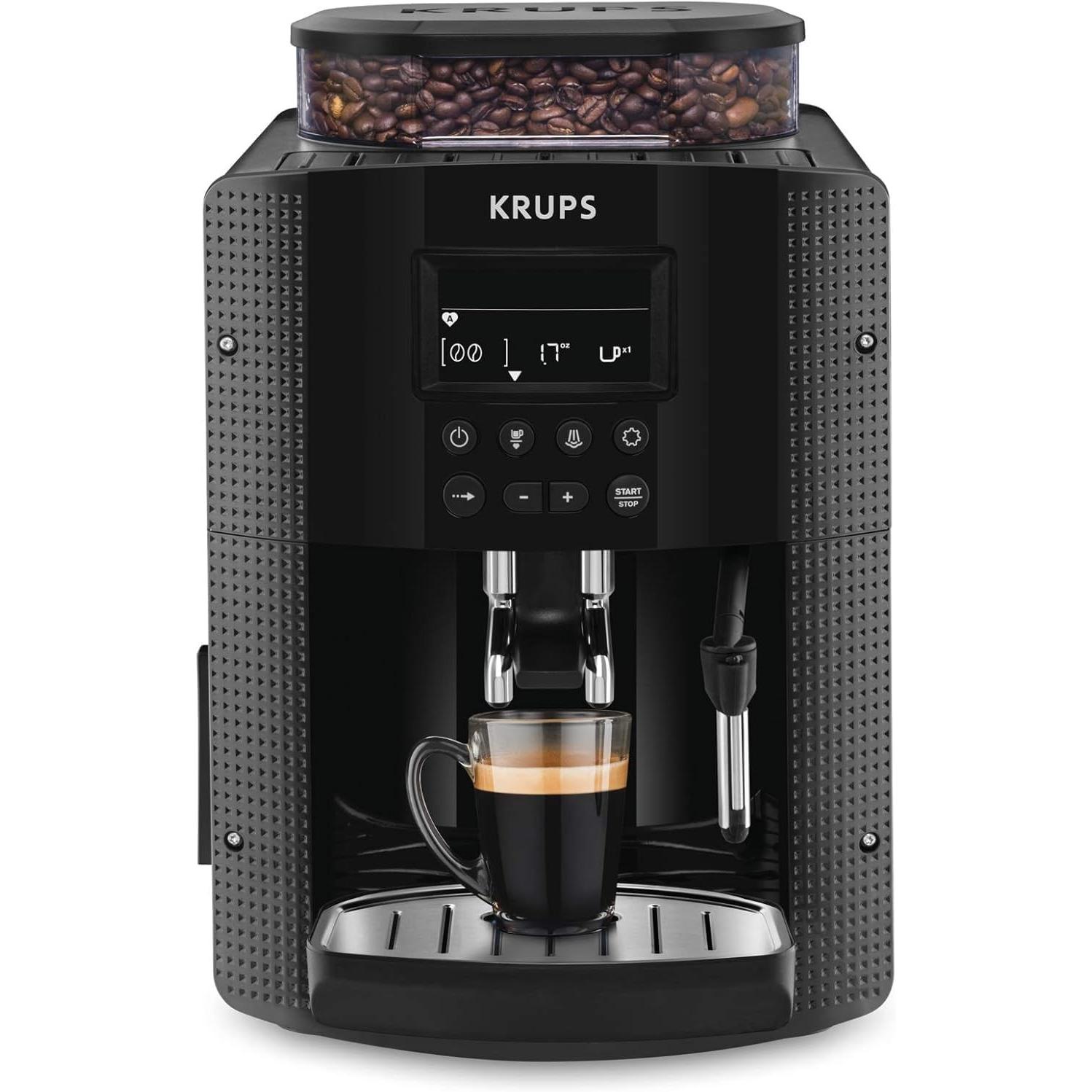 Krups YY8135FD Macchina da caffè espresso automatica - Zwart, Macchina da caffè automatica, Nero