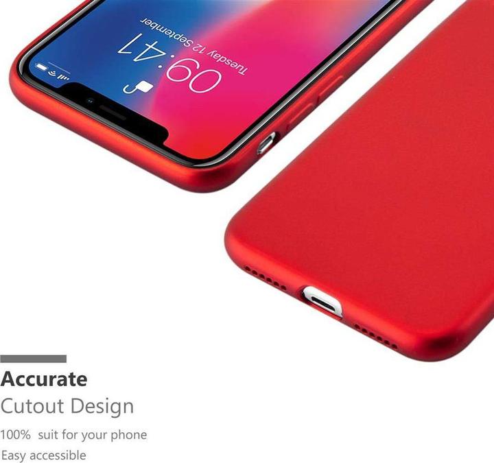 Actual product image Cadorabo TPU Matt Metallic Cover (Apple iPhone X)