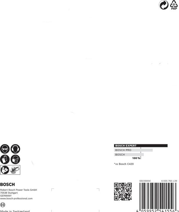 Produktbild Bosch Professional Zubehör EXPERT C470 Schleifpapier mit 6 Löchern für Exzenterschleifer, 150 mm, G 120, 5-tlg. (120)