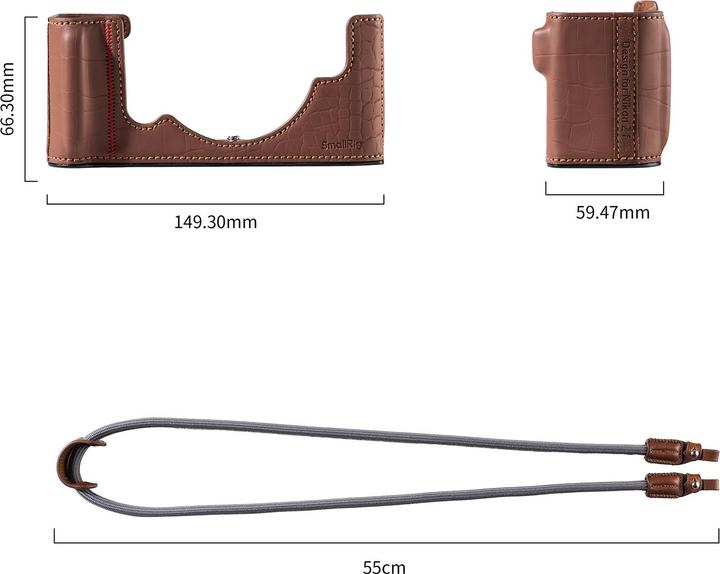 Actual product image SmallRig Kit Ledere Tasche für Nikon Z f (braun) - 5096