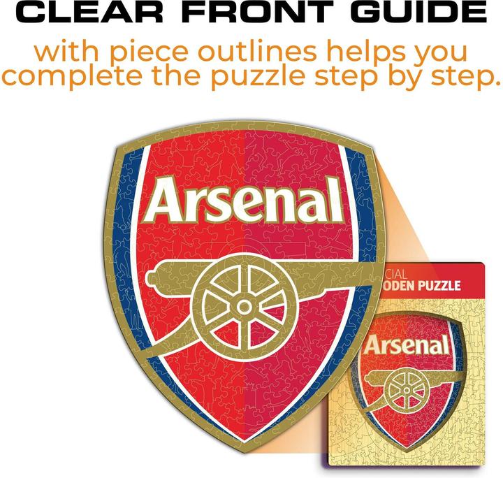 Produktbild Iconic Arsenal FC - Logo - Holz Puzzle Grösse S (150 Teile) (150 Teile)