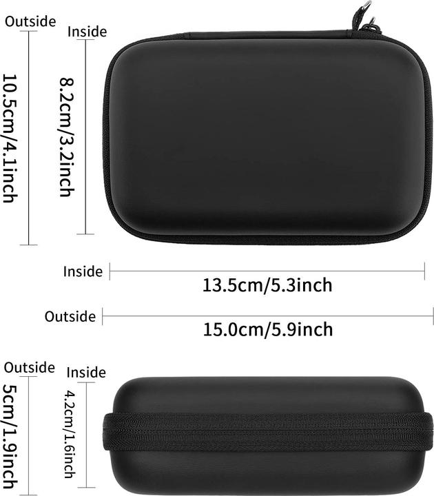 Actual product image Only-Bags.Store Hülle für externe Festplatte, harte Reisetasche