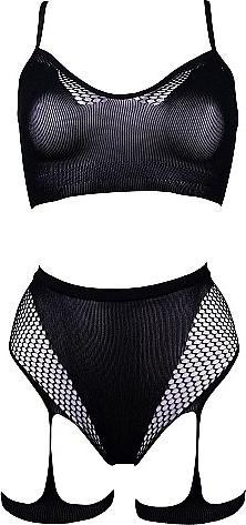 Actual product image Le Désir Bra set with garters (One size)