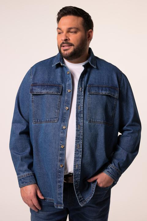 Immagine prodotto Men+ Jeans-Overshirt, Langarm, Overshirt-Fit, Kentkragen, bis 7 XL (7XL)