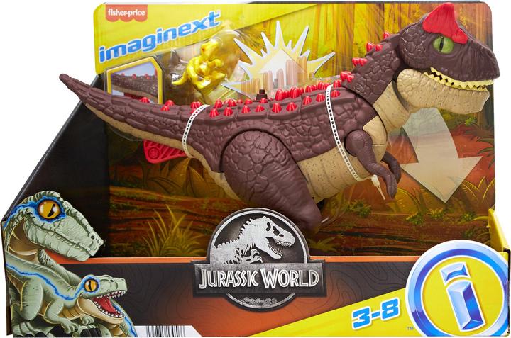 Actual product image Imaginext Jurassic World Spike Strike Carnotaurus