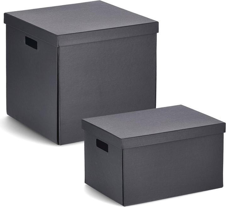 Image du produit Zeller Present Boîte de rangement 33x33x32 sw (33.5 x 33 x 32 cm)