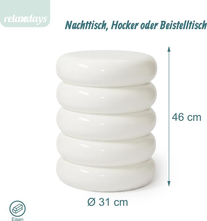 Image du produit Relaxdays Table Tabouret (31 x 31 x 45 cm)