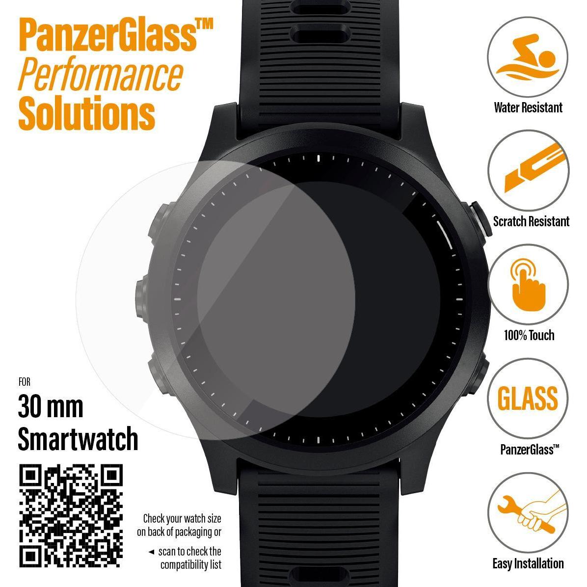 PanzerGlass Displayschutz, Smartwatch Schutzfolie, Transparent