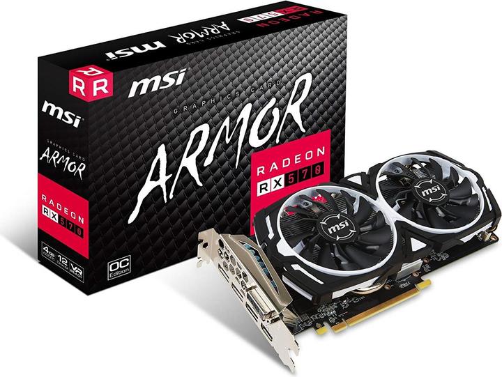 Actual product image MSI Radeon RX 570 ARMOR OC (4 GB)