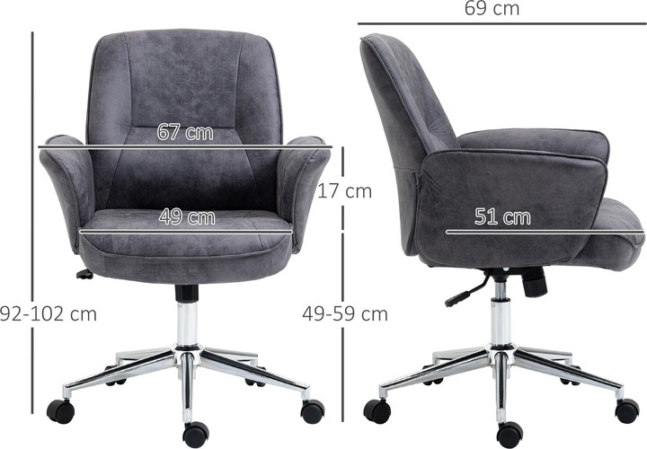 Produktbild Homcom Bürostuhl ergonomisch
