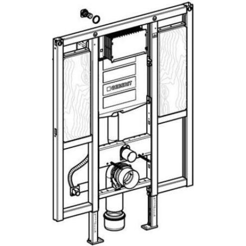 Thumbnail - Geberit, Spülkasten, Duofix Element fr Wand-WC 112 cm mit Sigma UP-Splkasten 12 cm barrierefrei fr Sttz- und