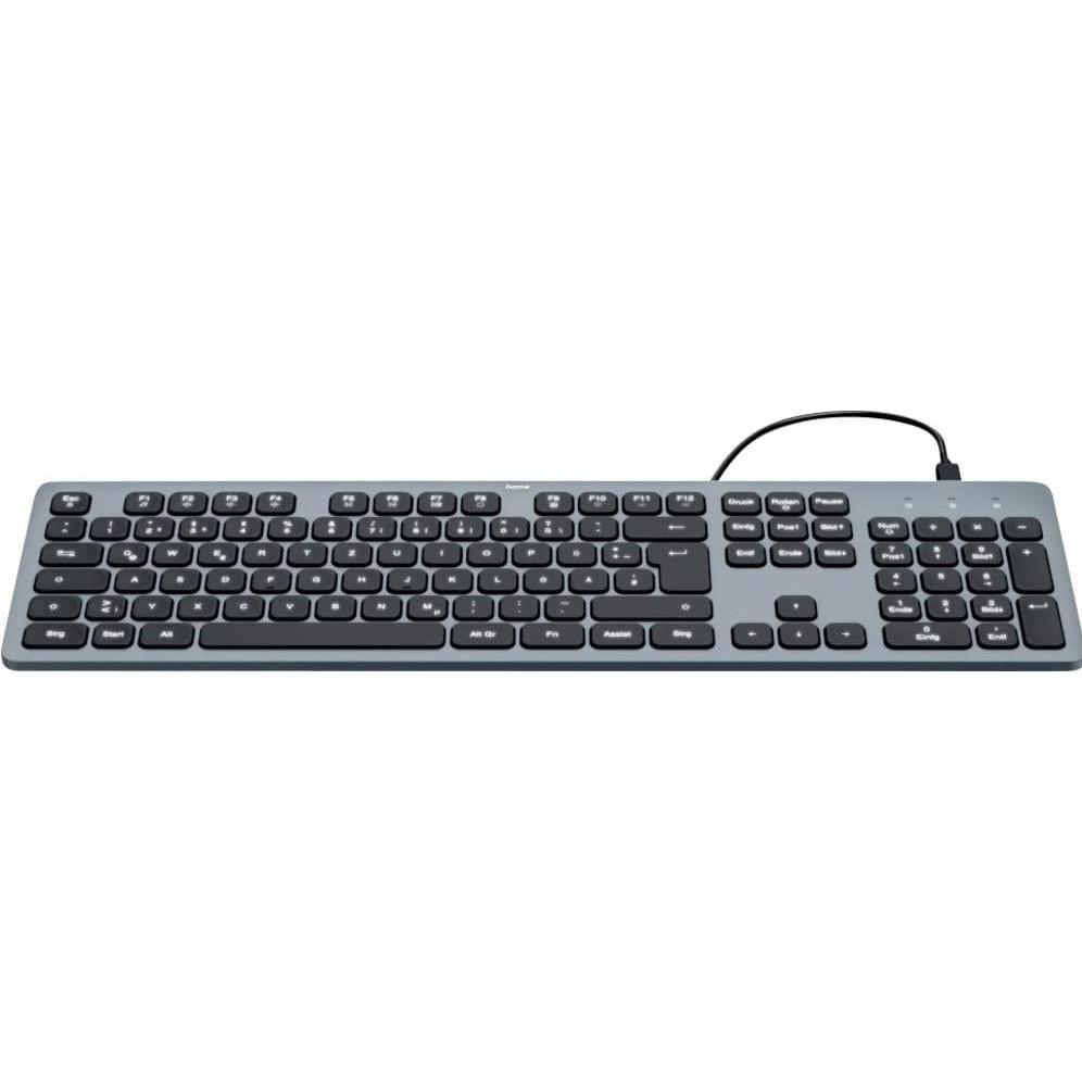 Thumbnail - Hama CK-400 Tastatur kabelgebunden schwarz (DE, Kabelgebunden), Tastatur, Schwarz